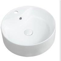 White Premium 460mm Round Countertop Basin