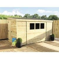 9 x 4 Pressure Treated Reverse Garden Shed with Single Door