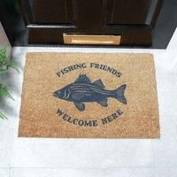 Artsy Mats Fishing Friends Welcome Doormat 60 X 40Cm