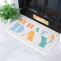 Artsy Doormats Multi What A Day Doormat (70 X 40Cm)