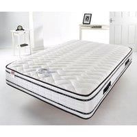 Somnior Snooze 1000 Pocket Sprung With Memory Foam Micro Quilted Mattress in White | Size: Double