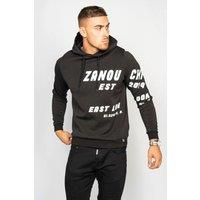 Zanouchi Men's Black London Style Hoodie | Size: Small