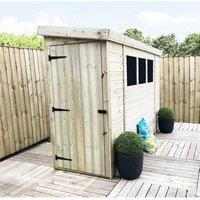 9 x 3 Pressure Treated Reverse Garden Shed with Single Door