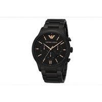 Emporio Armani AR11349 Stainless Steel Watch with Chronograph Black Dial