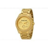 Michael Kors MK5166 Ladies Blair Chronograph Gold Watch!