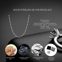 Sterling Silver Gold Plated Beaded Necklace S925 Hallmark