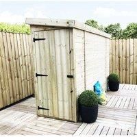 3 x 14 Pressure Treated Pent Garden Shed with Side Door