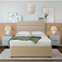 Bedmaster Signature Pillow Top 2000 Pocket Sprung Plush Velvet Divan Set in Natural | Size: Super King