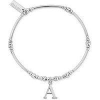 ChloBo Iconic Silver Initial A Bracelet SBMNFR4042A