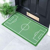 Artsy Mats Football Pitch Doormat 70 X 40Cm , Multi