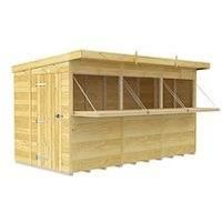 Flat Pack Sheds DIY Sheds 12 x 6 BAR, Brown