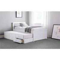 Ashfield Premier Crisp Pure White Day Bed & Pull Out Bed | Size: Single