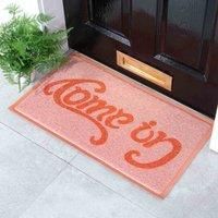 Artsy Doormats Pink Come In Go Away Doormat (70 X 40Cm)