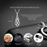 Sterling Silver Celtic Necklace S925 Hallmark