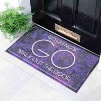 Artsy Doormats Purple Goon Now Go Doormat (70 X 40Cm)