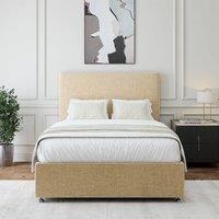 Bedmaster Silver Plush Velvet 2 Drawer Divan Base Small Double, Silver