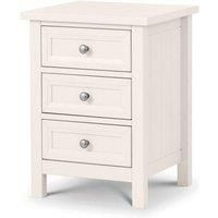 Premier Surf White Bedside Drawers (3 Drawers)
