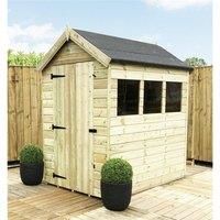 6 x 5 Premier Pressure Treated Apex Shed