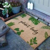 Artsy Mats Plant Lady Doormat 90 X 60Cm , Brown