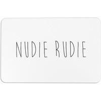 Nudie Rudie White Stone Non Slip Bath Mat