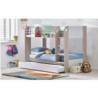 Premium Taupe Bunk Bed Including Pull Out Trundle