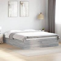 Berkfield Home Bed Frame without Mattress Grey Sonoma 150x200 cm King Size