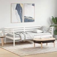 Berkfield Home Day Bed without Mattress White 100x200 cm Solid Wood Pine
