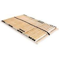 Slatted Bed Base with 28 Slats 7 Zones 100x200 cm