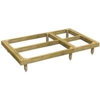 Power Sheds 6 x 4ft Pressure Treated Garden Building Base Kit