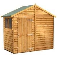Power 4x8 Overlap Apex Shed