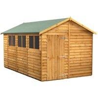 Power 14x8 Overlap Apex Shed