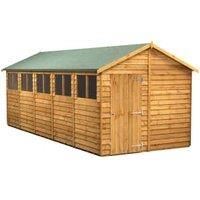 Power 20x8 Overlap Apex Shed