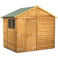 Power 6x8 Overlap Apex Double Door Shed
