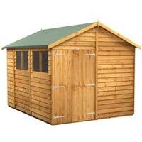 Power 10x8 Overlap Apex Double Door Shed