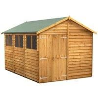 Power 12x8 Overlap Apex Double Door Shed