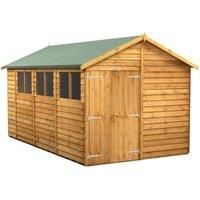 Power 14x8 Overlap Apex Double Door Shed