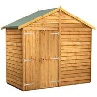 Power 4x8 Overlap Apex No Window Double Door Shed