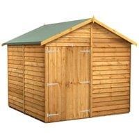 Power 8x8 Overlap Apex No Window Double Door Shed