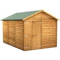 Power 12x8 Overlap Apex No Window Double Door Shed