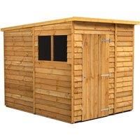 Power 6x8 Overlap Pent Shed