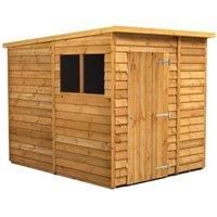 Power 6x8 Overlap Pent Shed