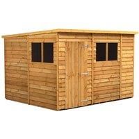 Power 10x8 Overlap Pent Shed