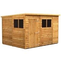 Power 10x8 Overlap Pent Shed