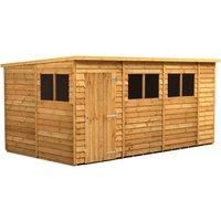 Power 14x8 Overlap Pent Shed
