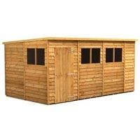 Power 14x8 Overlap Pent Shed