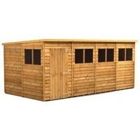 Power 16x8 Overlap Pent Shed