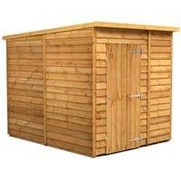 Power 6x8 Overlap Pent No Window Shed