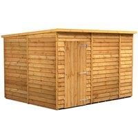 Power 10x8 Overlap Pent No Window Shed