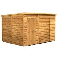 Power 10x8 Overlap Pent No Window Shed