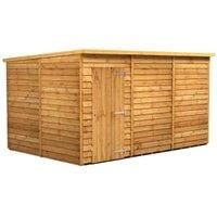Power 12x8 Overlap Pent No Window Shed